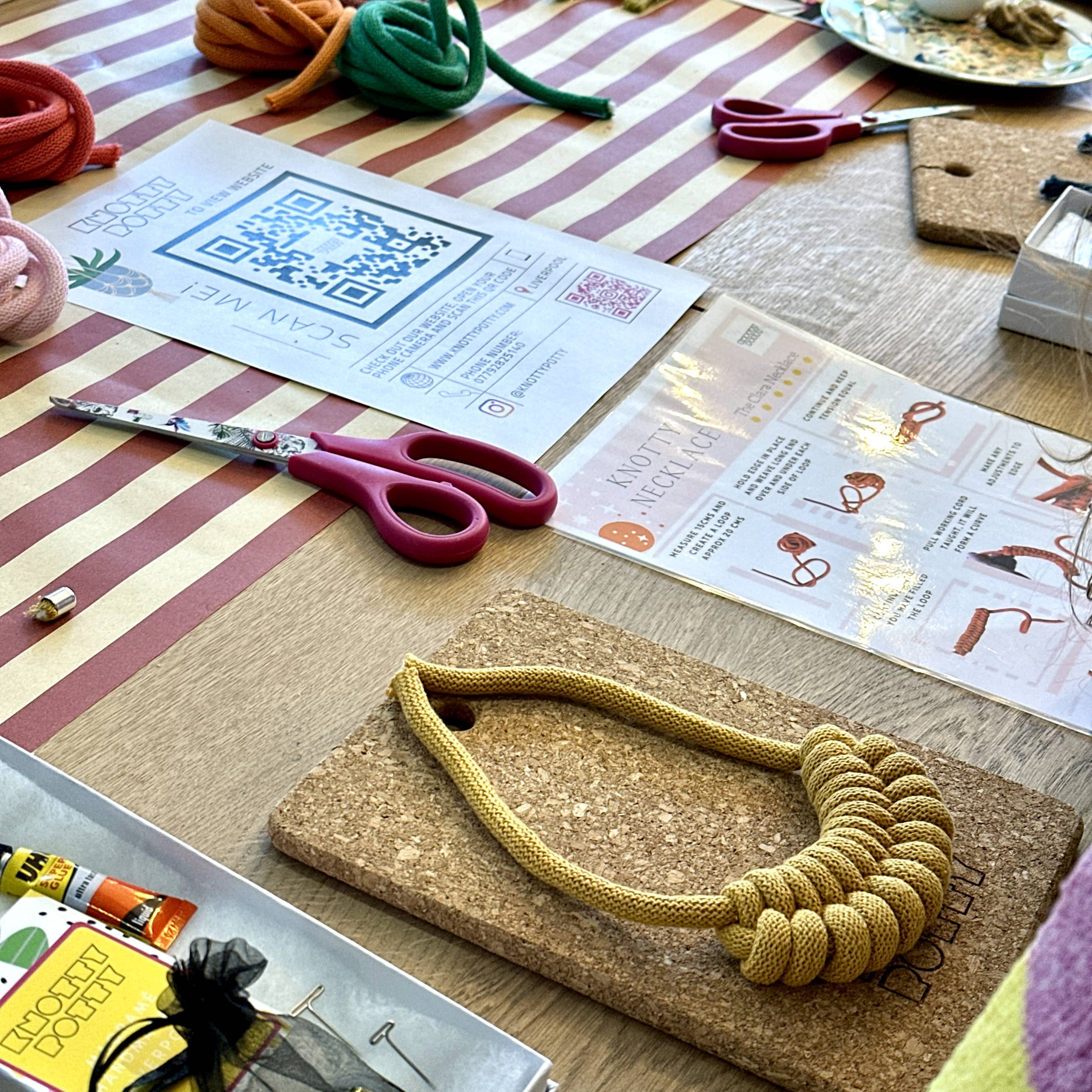 Knotty Potty Macrame jewellery workshop