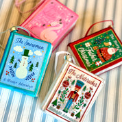 Set of 4 Vintage Fairytales Books, hanging decs