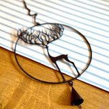 Metal Hoop Dec with Reindeer & Bell