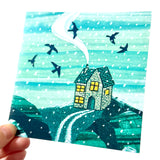 The First Snowfall Christmas Collage Card