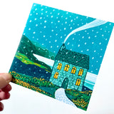 Snow by the Sea Christmas Collage Card