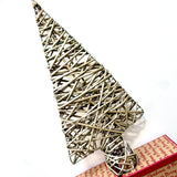 Pale Grey Willow Christmas Tree Decoration – 60cm