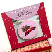 Cheerful Christmas Car Embroidery Kit