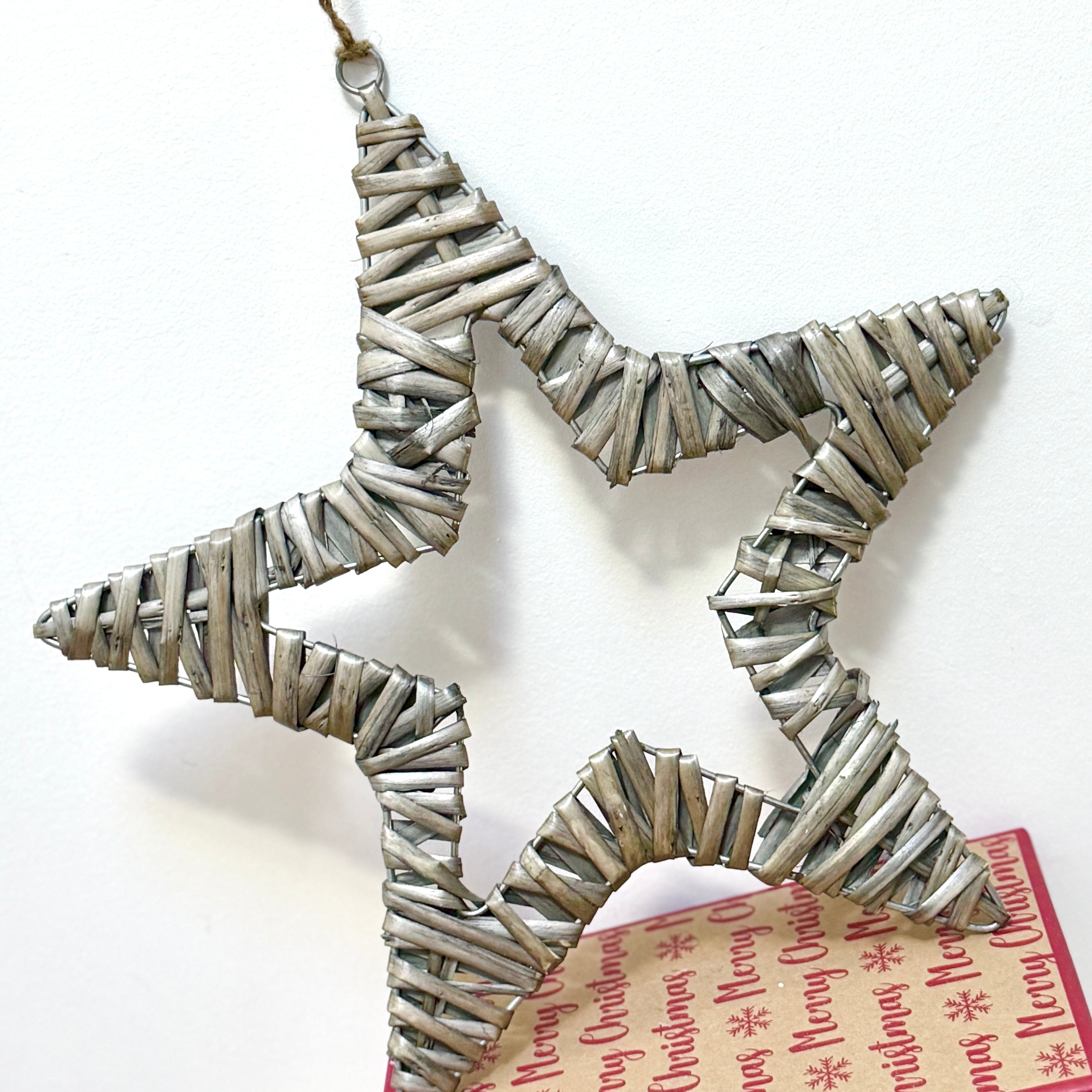 Willow star in grey, 30cm