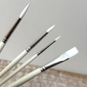 Artist Brush set, Synthetic Sable in 4 sizes