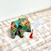 Hand-Painted Papier-Mâché Elephant