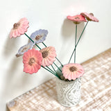 Ceramic hand glazed flowers