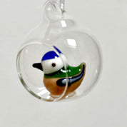 Tiny Glass Bird Hanging Decoration