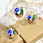 Tiny Glass Bird Hanging Decoration