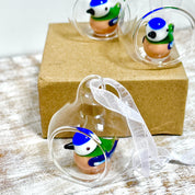 Tiny Glass Bird Hanging Decoration