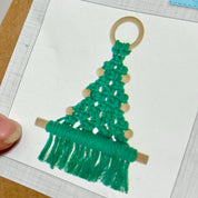 Macrame mini christmas tree kit