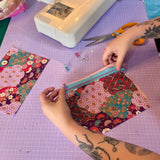 Machine Sewing zip pouch and tote bag
