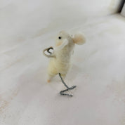Wool mouse with glitter star