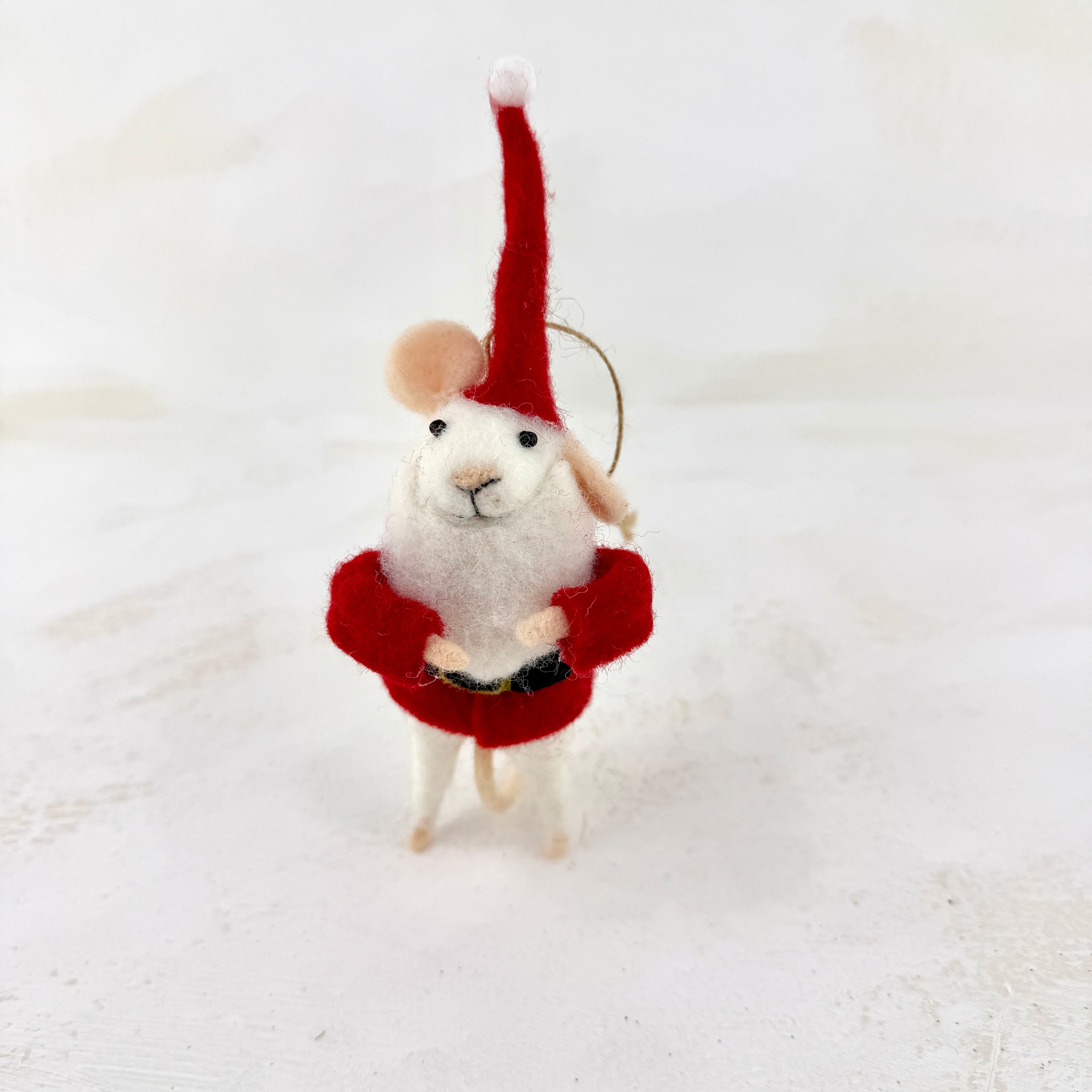 Wool mouse as santa!