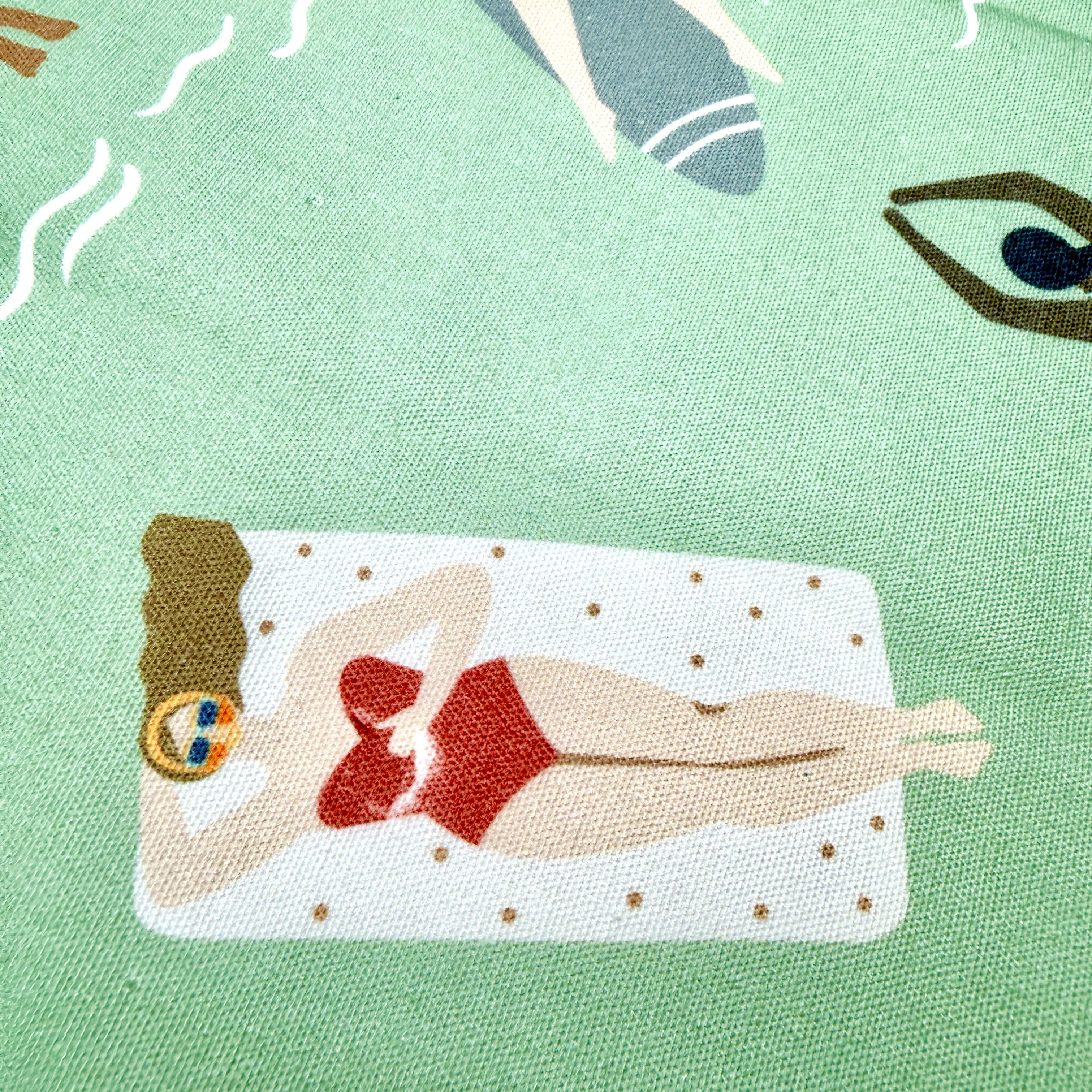 Clever Hands Retro Swimmers Tea Towel