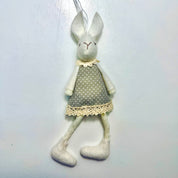Hanging Fabric Bunny in Dress