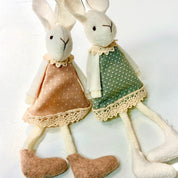 Hanging Fabric Bunny in Dress