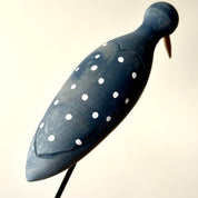 Clever Hands Hand Carved Wooden Bird Ornament on Bark Base