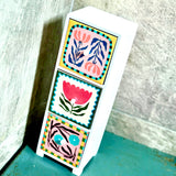 Floral 3 Drawer Colourful Storage Chest