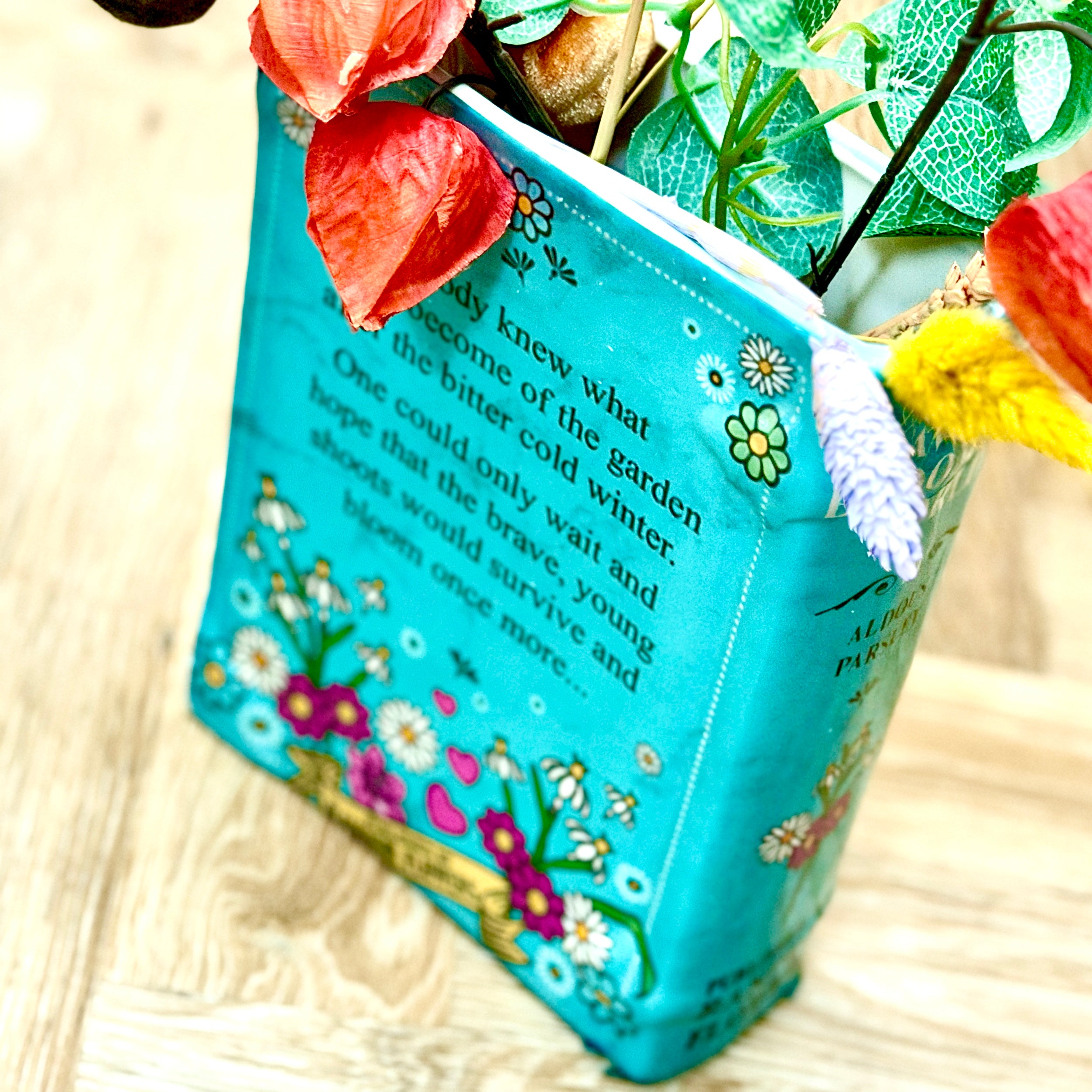 Book vase, Brave New Blooming World