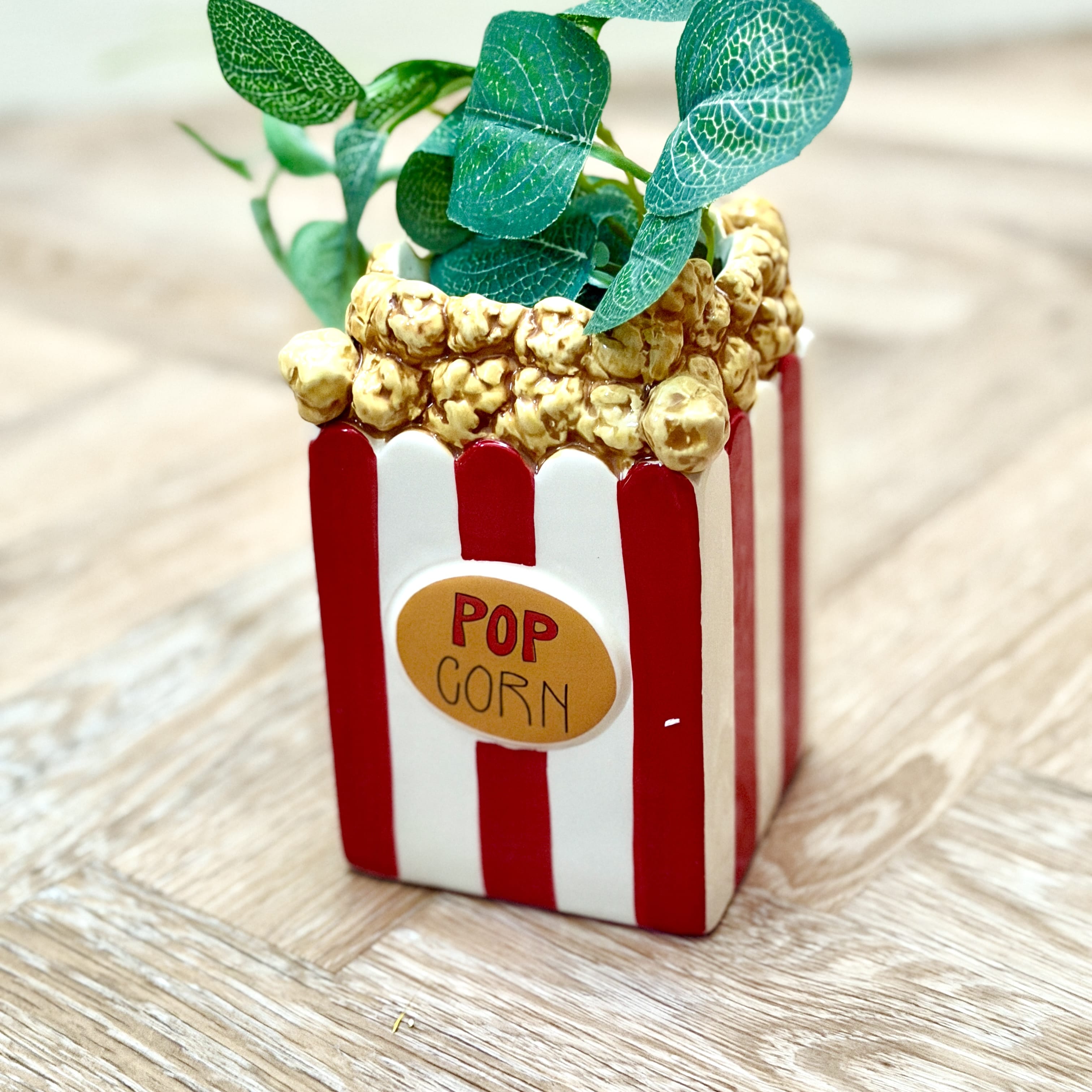 Clever Hands Popcorn Pot Planter or Brush Holder