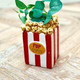 Popcorn Pot Planter or Brush Holder