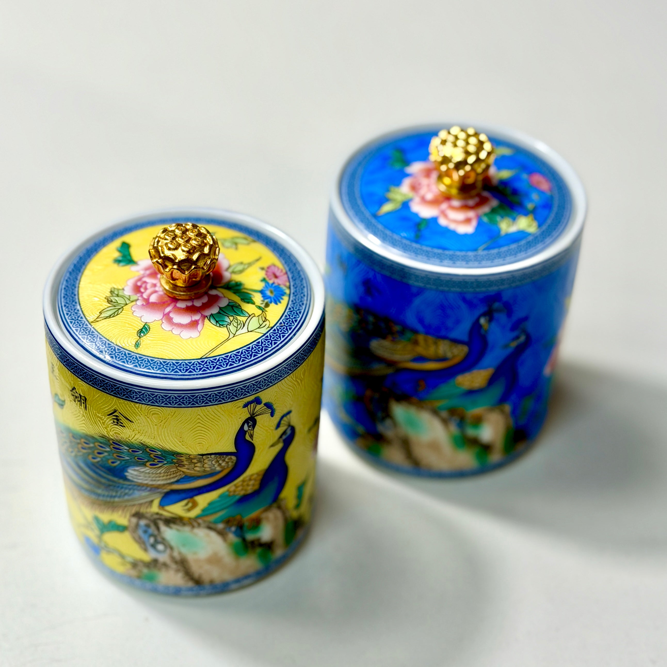 Porcelain Scented Flower Candle Jar