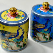 Porcelain Scented Flower Candle Jar