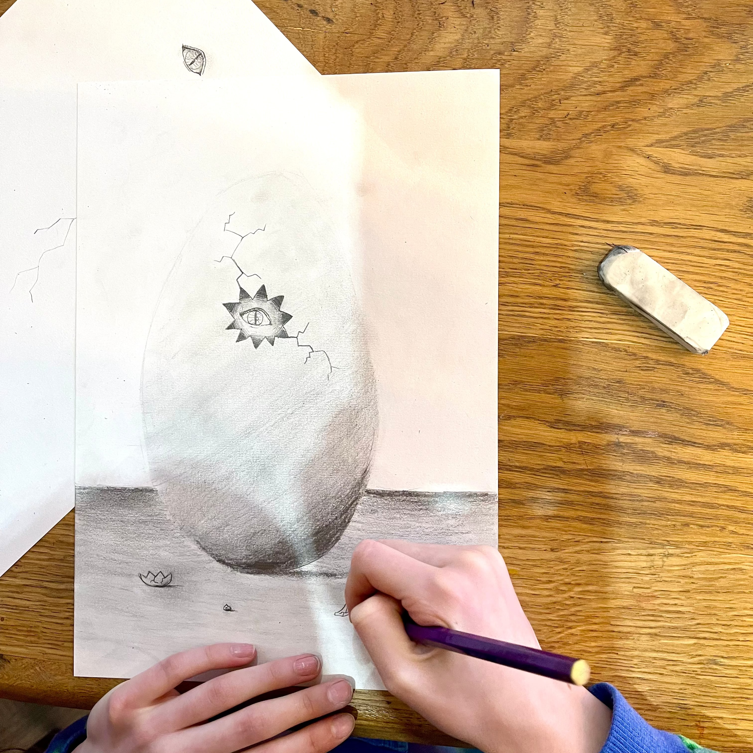 Dragon Egg Drawing Workshop (Ages 11 to 14)