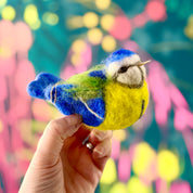 Knotty Potty Beginner Needle Felting: Butterfly & Blue Tit