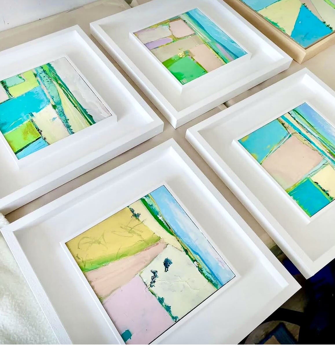 Hilary Dron Cold Wax and oil paint, a seascape workshop