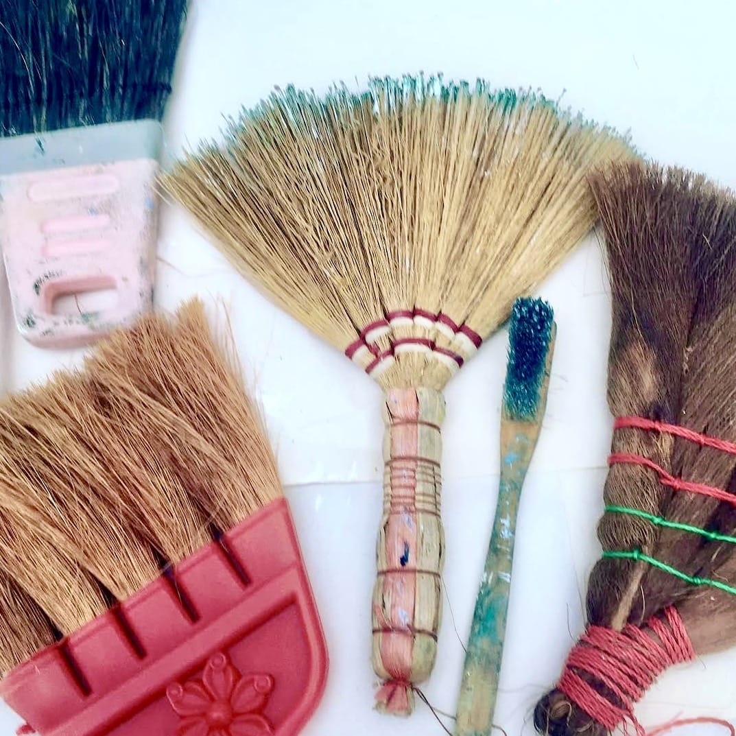 Hilary Dron Cold Wax and oil paint, a seascape workshop