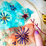 Diane Moore Artist Starburst creative handstitch