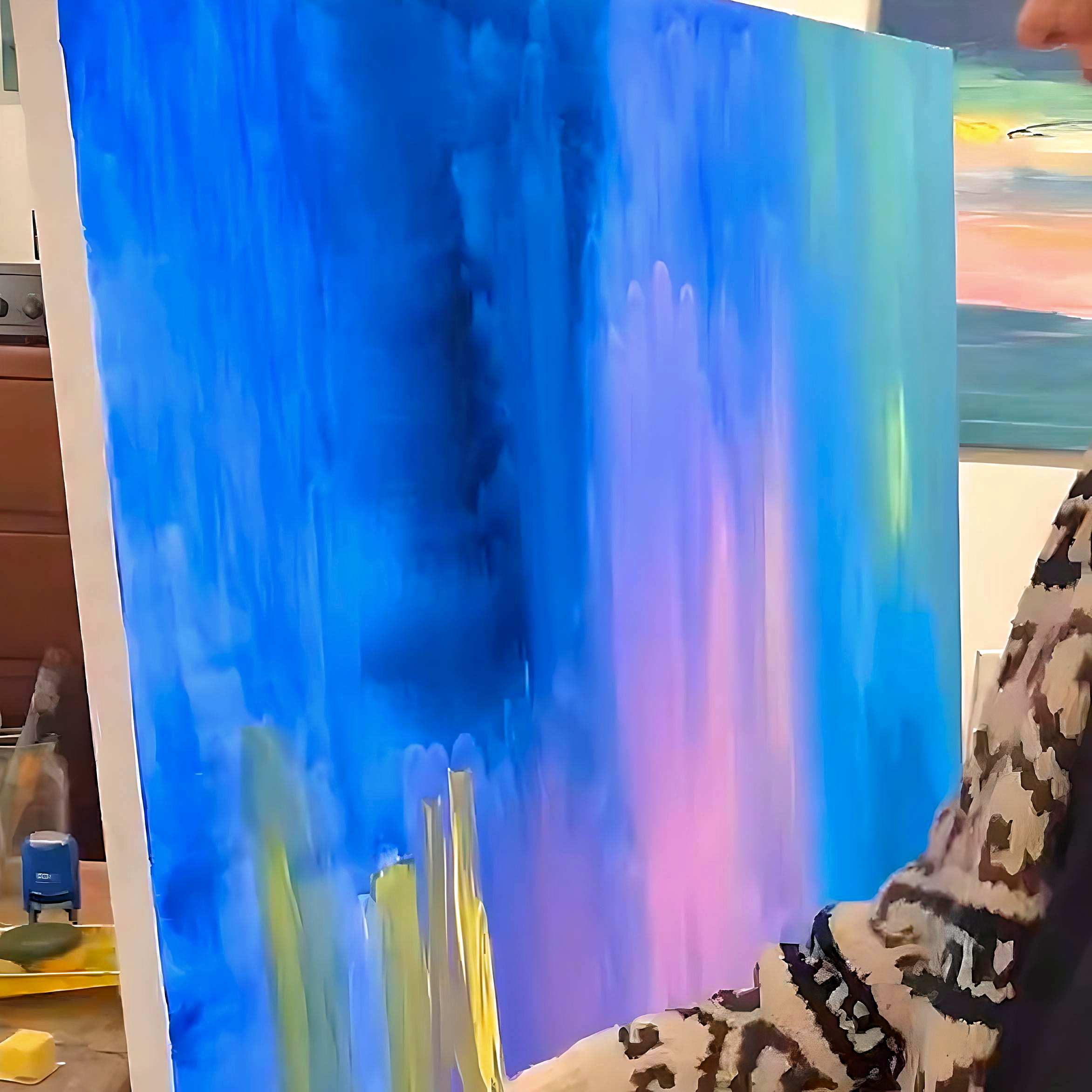 Clever Hands Workshops Workshop canvas painting abstract seascape
