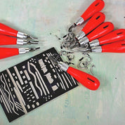 5 blade Essdee linocut tool set