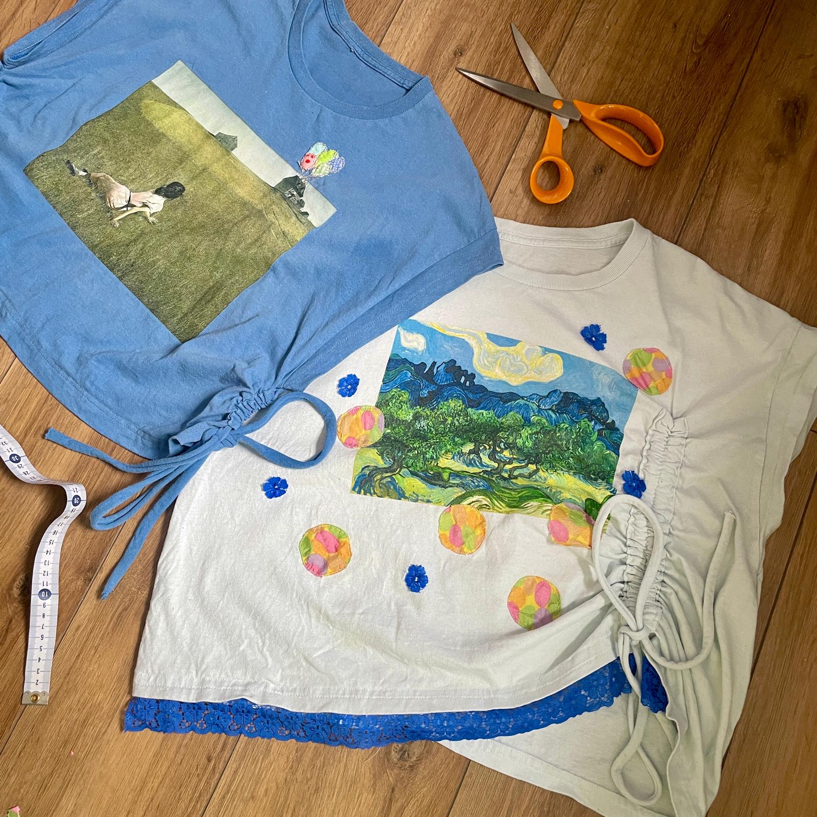 Afrayed Upcycling Machine Sewing Alterations & Upcycle T Shirt