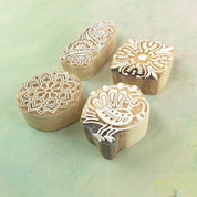 Wooden carved blocks for textile printing