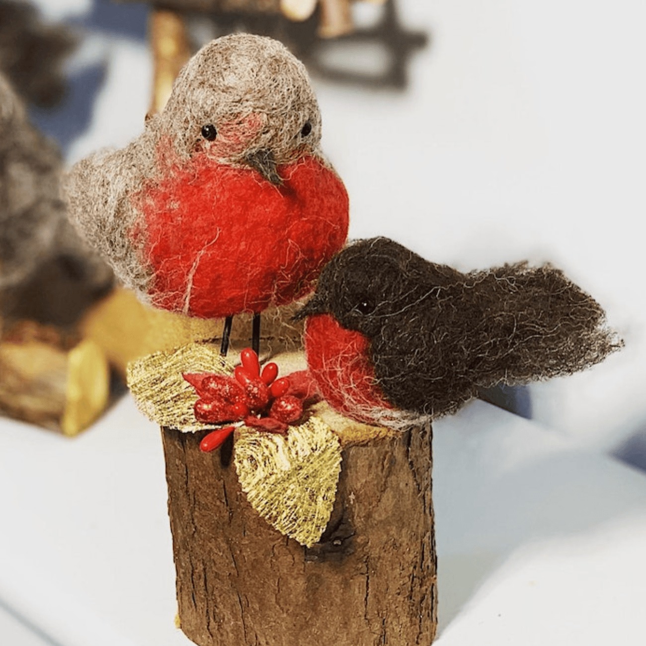 Clever Hands Workshops Workshop needlefelt a robin
