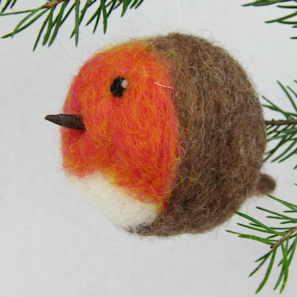 Workshop needlefelt a robin