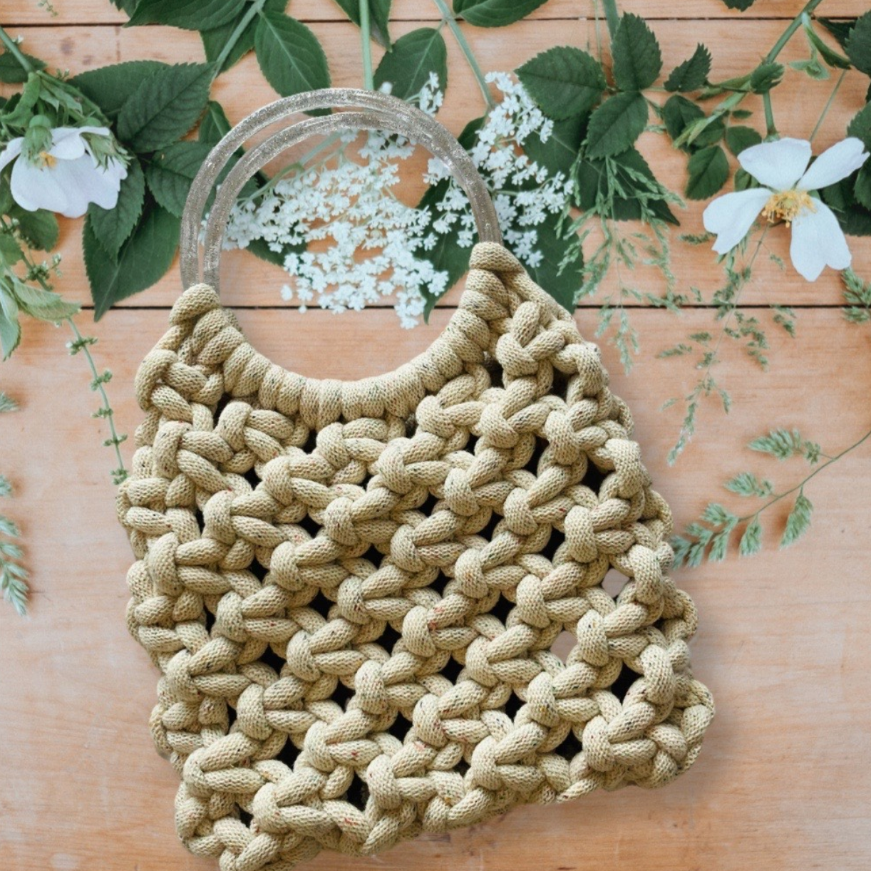 Workshop macrame bag making with Knottypotty