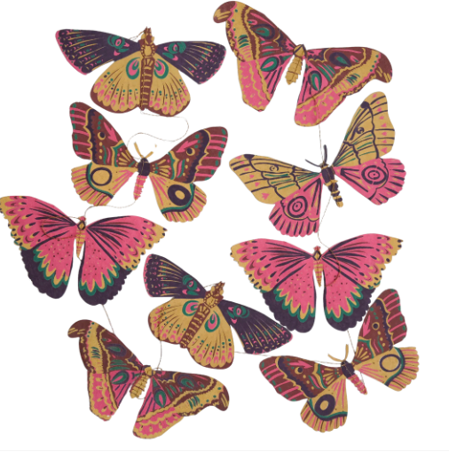 British Butterflies paper hanging