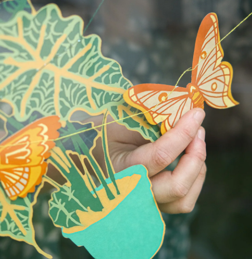 Garland British butterflies