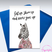 A4 art print, Never Give UP!