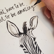 A4 art print, Never Give UP!