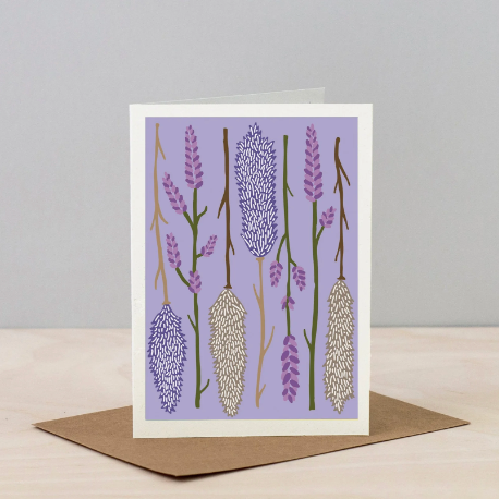 Art card - dried lilac