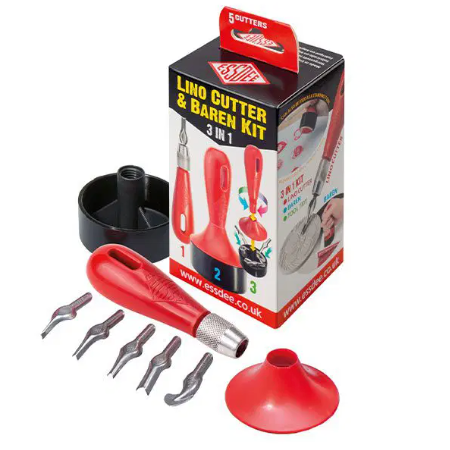 Lino cutter & baren set