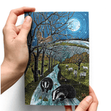 Advent calender card, Moonlight