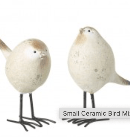 Heaven sends small ceramic bird