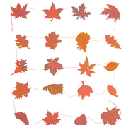 Stitched garland Autumn leaves
