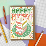 Slice of Cake, Happy Birthday Greeting Card